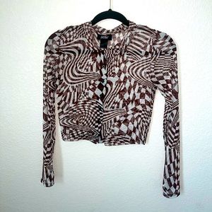 Stylish button down crop top